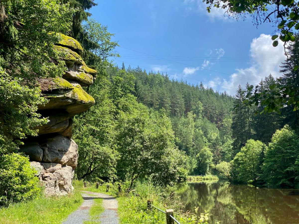 Ferienwohnung Oxana Im Naturpark Fichtelgebirge Schonwald  Exteriör bild